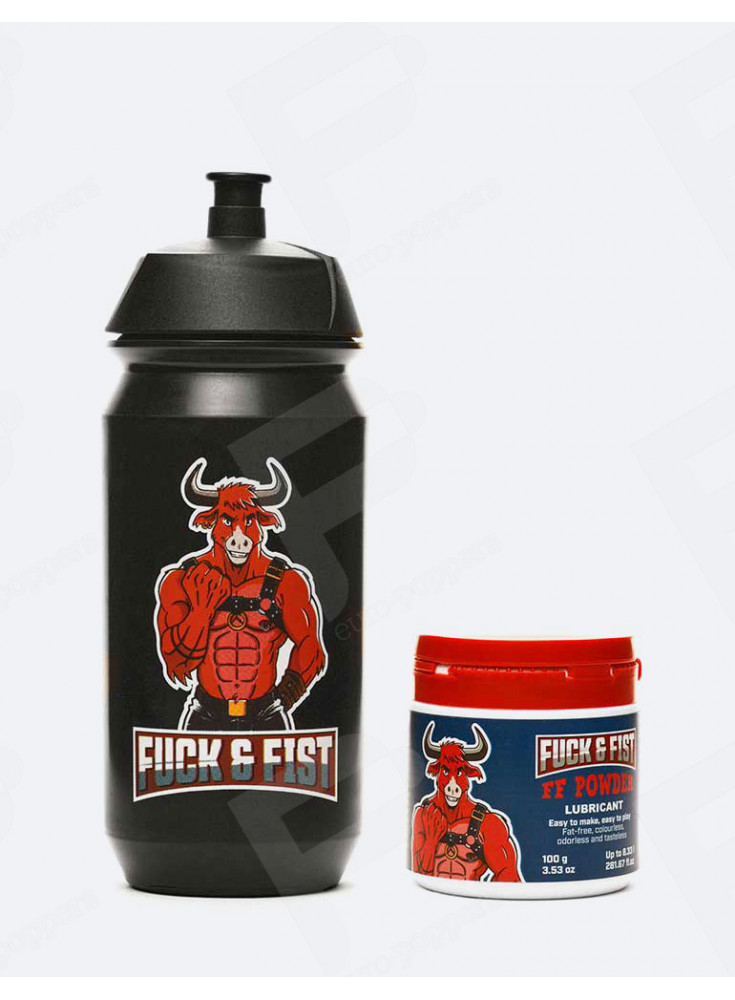 Glijmiddel poeder 100 g + 500 ml fles Fuck & Fist