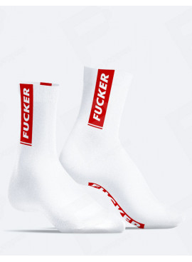 SneakXX Stripe Fucker Witte Sokken