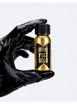 Poppers Iron Fist Gold 24 ml met handschoen