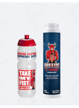 Glijmiddel poeder 285 g + 750 ml bidon Fuck & Fist