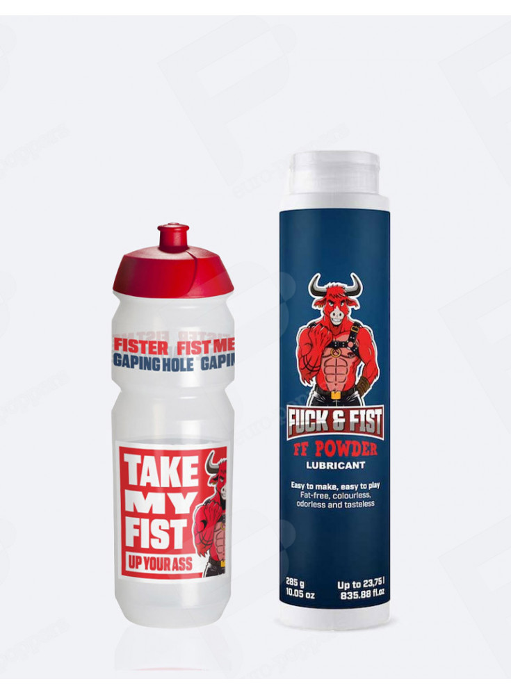 Glijmiddel poeder 285 g + 750 ml bidon Fuck & Fist