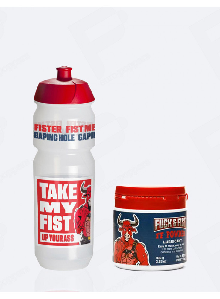 Glijmiddel poeder 100 g + 750 ml bidon Fuck & Fist