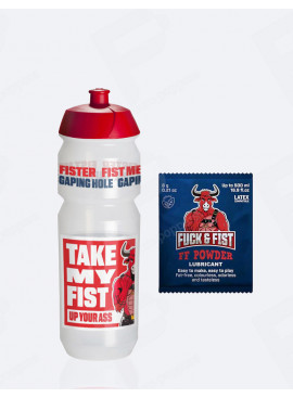 Glijmiddel Poeder 6 g + Fuck & Fist Bidon 750 ml