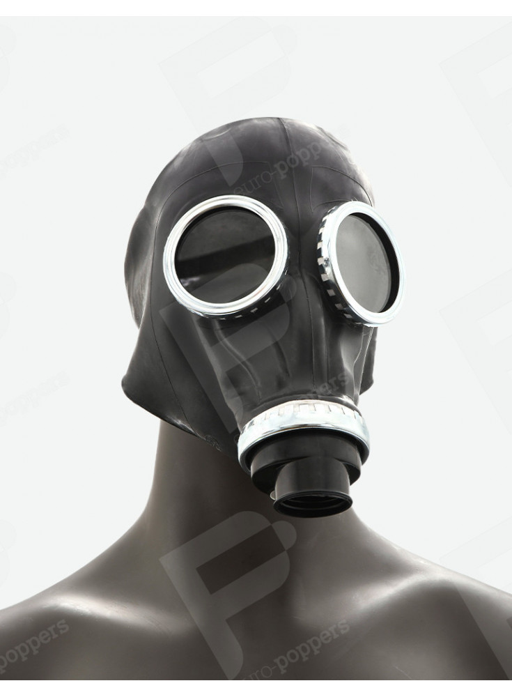 Poppers Mask in rubber zonder accessoires