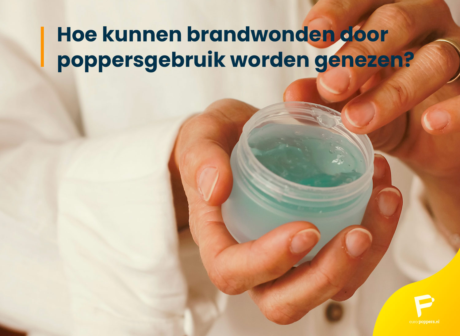 poppers brandwonden